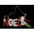 Karácsonyi ajtódísz fából - NOEL 23*14 cm