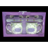 Lavender mug set * 2 ceramic spoons 300 ml