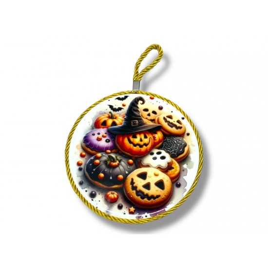 Kerámia edényalátét - Happy Halloween Boszikalapos Kerámia edényalátét - Happy Halloween Boszikalapos