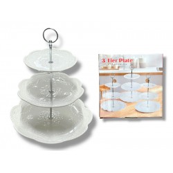 Bourbon Round emeletes sütemény kínáló tál 