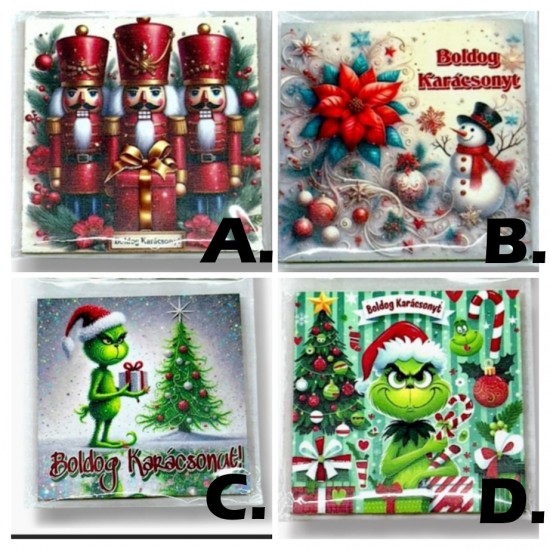 Hűtőmágnes CHRISTMAS 2025 8,3*8,3 cm Hűtőmágnes CHRISTMAS 2025 8,3*8,3 cm