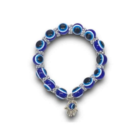 Karkötő Bluepearl dekorált metál köztesekkel és Áldás Charmmal Karkötő Bluepearl dekorált metál köztesekkel és Áldás Charmmal