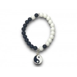 Karkötő Heng-shan, lávakőből, Jing-Jang charmmal