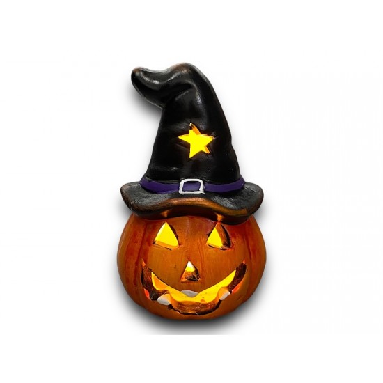 Halloween ceramic pumpkin  2 types + led
