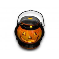 Halloween kerámia töklámpás 6*6 cm + led Halloween kerámia töklámpás 6*6 cm + led