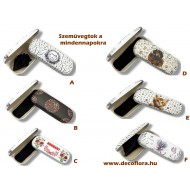 Szemüvegtok dekorált Szemüvegtok dekorált