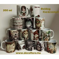 Bögre Trendy Boldog Karácsonyt - vegyes dekoráció - többféle vegyes dekor Bögre Trendy Boldog Karácsonyt - vegyes dekoráció - többféle vegyes dekor