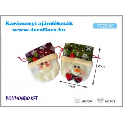 Nosztalgia karácsonyi ajándékzsák 20*17 cm