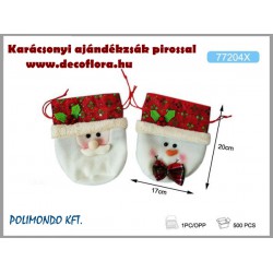 Nosztalgia karácsonyi ajándékzsák 20*17 cm