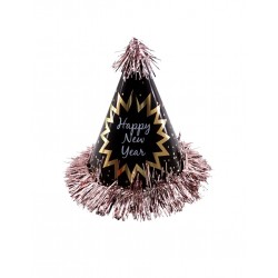  Happy New Year gold-silver paper hat