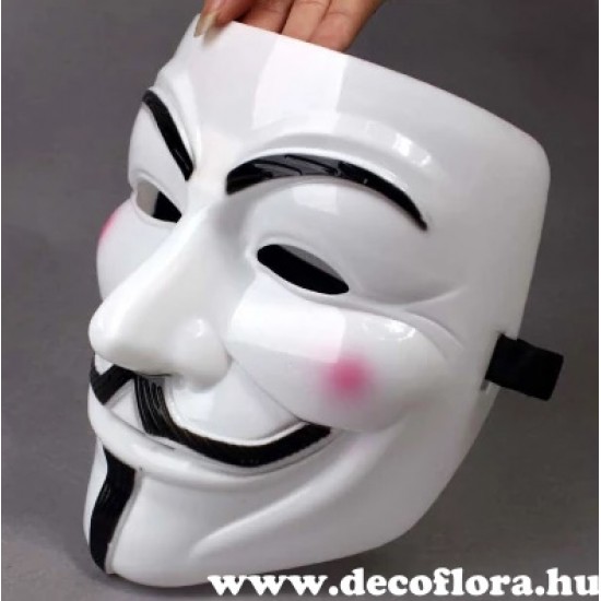 Fehér Anonymus Vendetta maszk