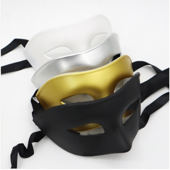 Monochrome eye mask (black, white, gold, silver)