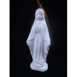 Mária, finomkerámia figura, akasztóval 9 cm