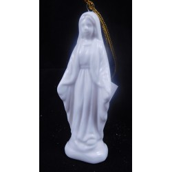 Mária, finomkerámia figura, akasztóval 9 cm