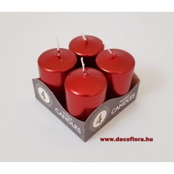 Adventi gyertya 4 db/szett metál  több színben Adventi gyertya 4 db/szett metál  több színben