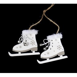 Wooden xmas decoration Skates