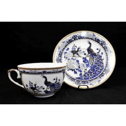 Porcelain cup set Blue peacock Porcelain cup set Blue peacock