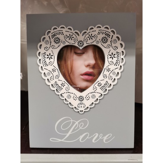 Wooden Photoframe with heart
