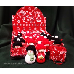 Knitted Hat ceramic figure in a bag, 8 cm, 4 types  Knitted Hat ceramic figure in a bag, 8 cm, 4 types