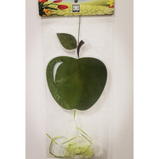 Green apple, felt, pendant, door decoration, wall decoration