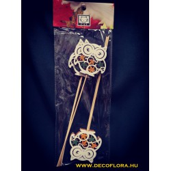 Fa dekor bagoly pick 6 db 21 cm