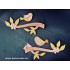  Door decoration bird on a flowering branch 25 cm