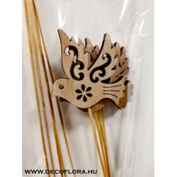 Fa dekor galamb pick 12 db 25 cm
