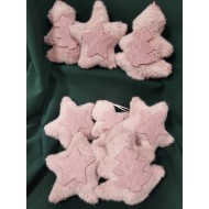 Fluffy Christmas decoration star/pine