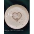 Ceramic decor plate Wadnaha (szív) 19 cm