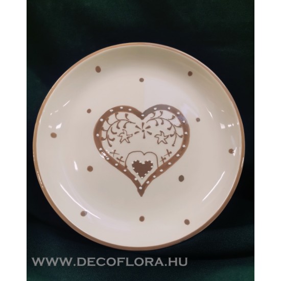 Ceramic decor plate Wadnaha (heart) 28 cm