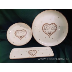 Ceramic decor plate Wadnaha (heart) 28 cm