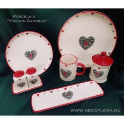 Ceramic decor plate HG 19 cm