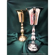 Cupa metalica 38 cm auriu/argintiu