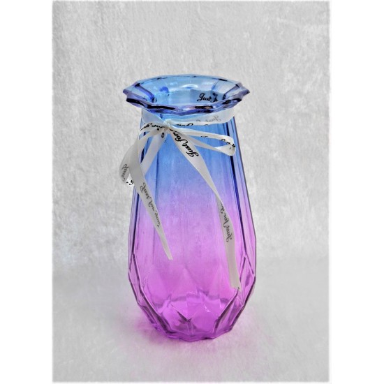 Üveg váza OMBRE 20cm