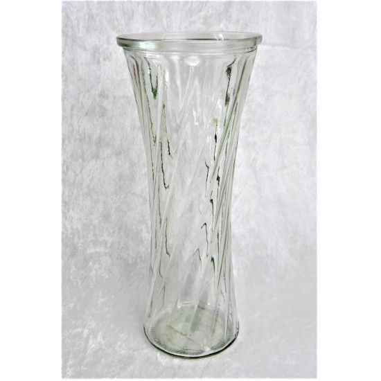Glass vase TWIST 30cm