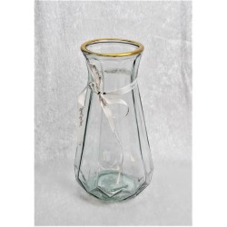 Vază de sticlă  GOLD 25cm