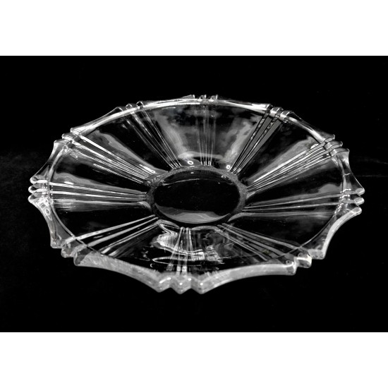 Glass serving plate CRYSTAL 34cm