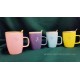 Mug Pastel - bamboo top - bamboo spoon pattern 300 ml 4 types