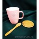 Mug Pastel - bamboo top - bamboo spoon pattern 300 ml 4 types