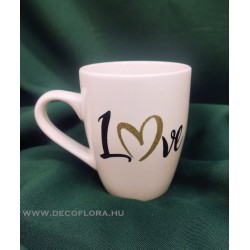Porcelain mug Goldie "Love" in gift box 300 ml