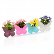  Decor plante artificiale - magnetice - Fluturas - 11 x 10 cm - 4 tipuri