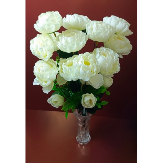 NO KWO1763 Decorative flower bouquet mini rose head 34cm/3 types