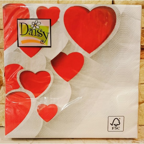 Napkins Valentine Day