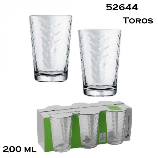 Üditős pohár szett*6 Pasabahce TOROS 200 ml Üditős pohár szett*6 Pasabahce TOROS 200 ml