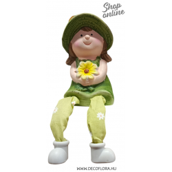 Copii din ceramică cu picioare suspendate YELLOW FLOWER