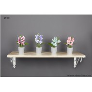 Virágdekoráció "Orchidea kaspóban" kék Virágdekoráció "Orchidea kaspóban" kék