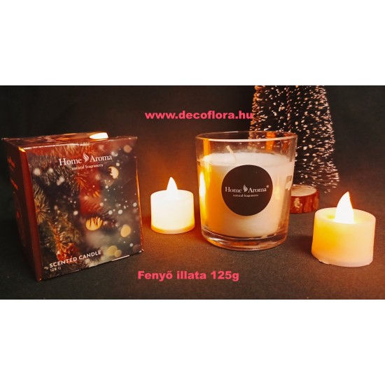 Scented candle Pine in glas - Christmas tree 120 g