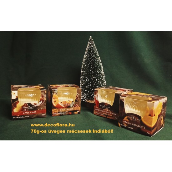 Glass scented candle Christmas - Gingerbread cocoa 70g