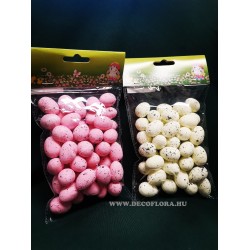Dekor tojás hungarocell 2,5cm 50db/cs  Dekor tojás hungarocell 2,5cm 50db/cs