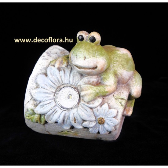 Solar ceramic tile with snail or frog 12*15cm
